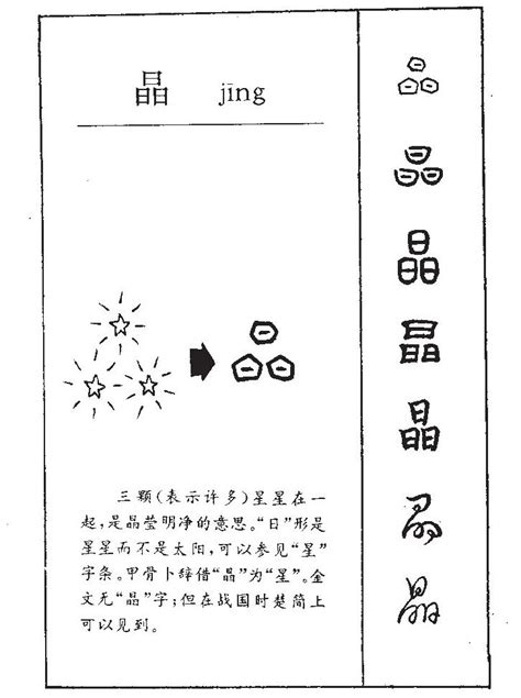 晶字五行